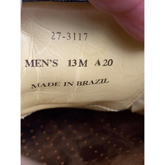 Johnston & Murphy Martell Perforated Wingtip Gray Tumble Nubuck Sz 13M - Picture 10 of 10